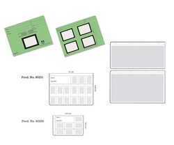 Filmtaschen und Karteikarten